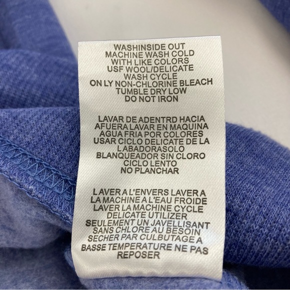 Doe Womens Blue Dreidel Holiday Hanukkah Nun Gimel Hay Shin Sweatshirt XL - Picture 6 of 10